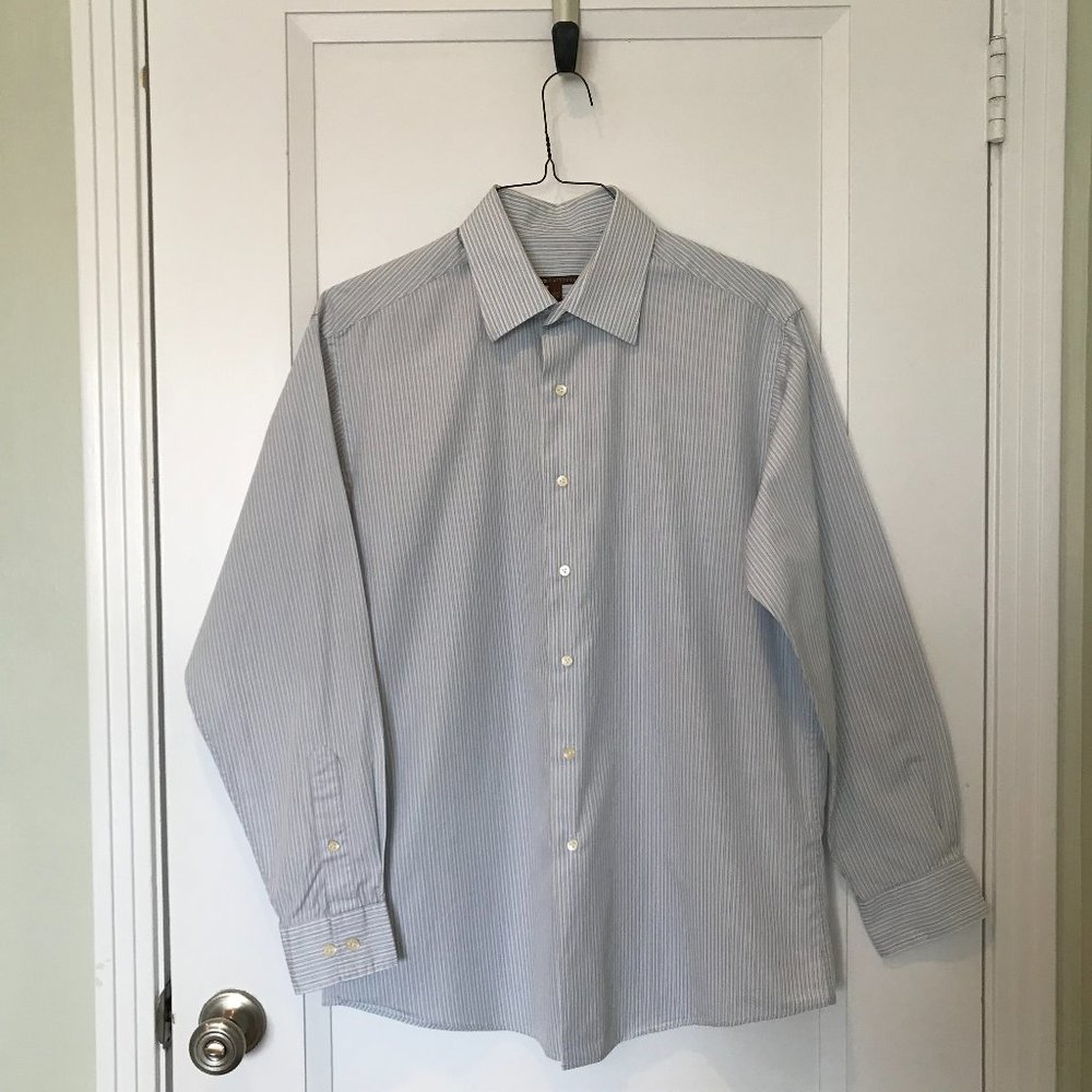 BCBG ATTITUDE MODERN FIT long-sleeve dress shirt, sz L